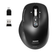Port Connect Business 2.4GHz Rechargeable Bluetooth Wireless Mouse - Black