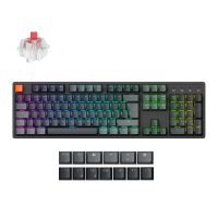 Keychron K10 QMK Full-size RGB Wireless Custom Mechanical Keyboard V.2 (Super RED Switch) – Black