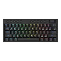 REDRAGON Horus Mini Pro 61Key Wireless Bluetooth Red Switch RGB Low Profile Gaming Mechanical Keyboard - Black